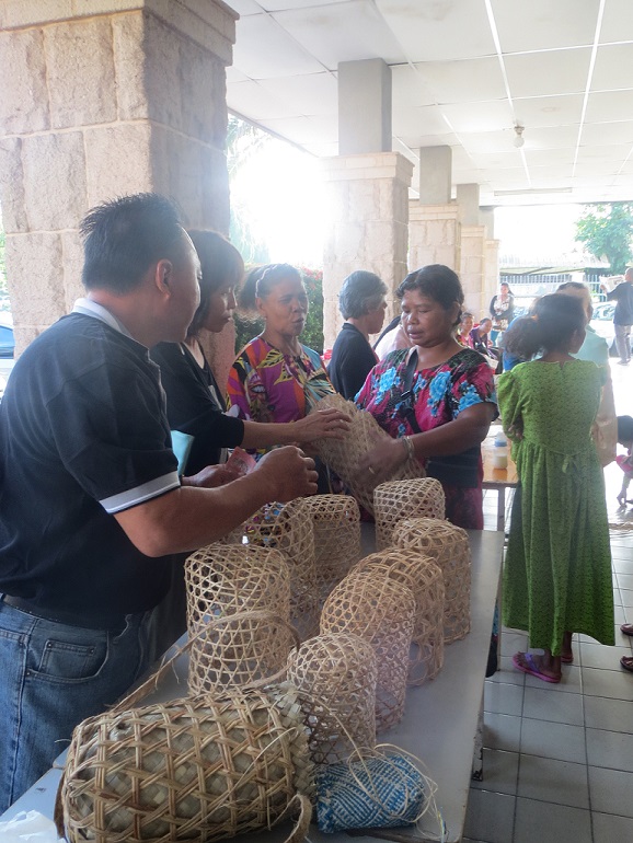 Traditional baskets by orang asli