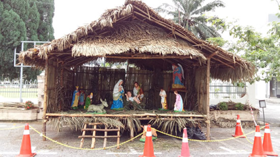 Crib completed one day before 1st Sunday of Advent