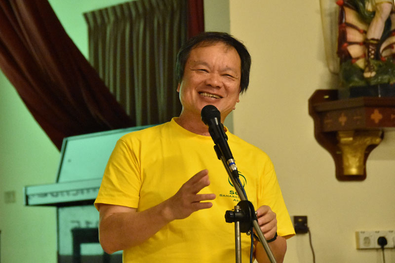 Fr Liew addressing participants