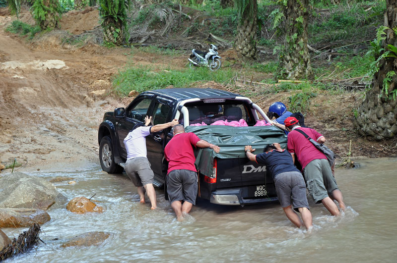 Pushing through floods