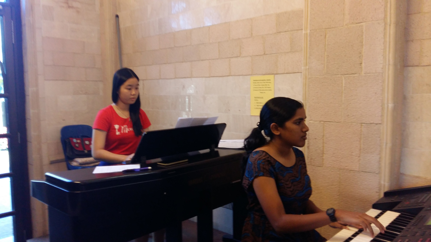 IJCC in action on Sunday morning Children's mass