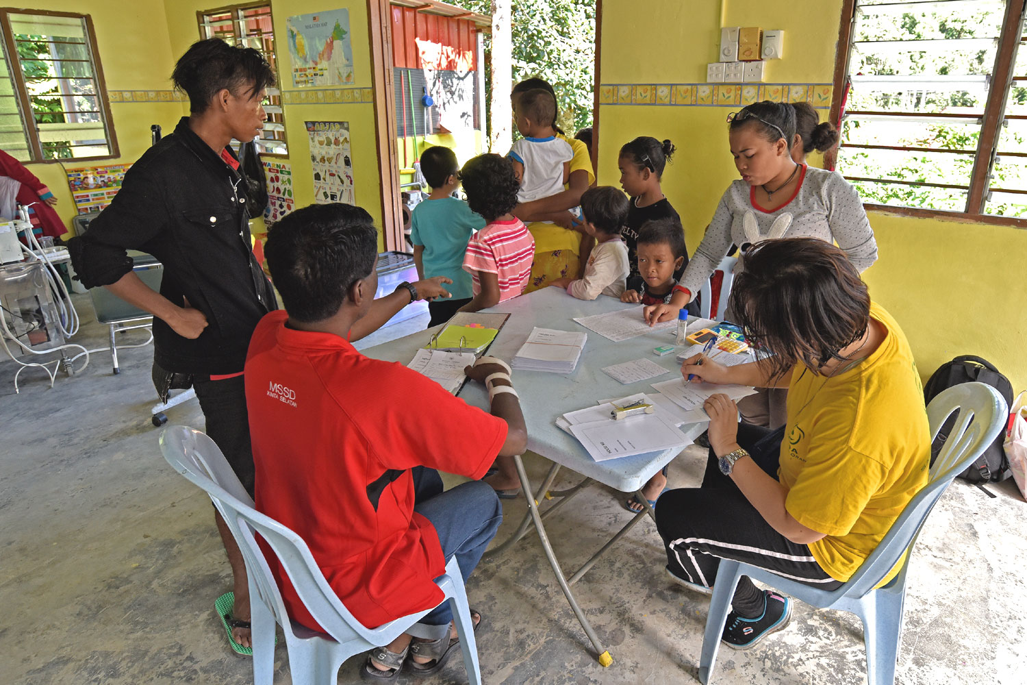 Registration of patients for medical and dental camp