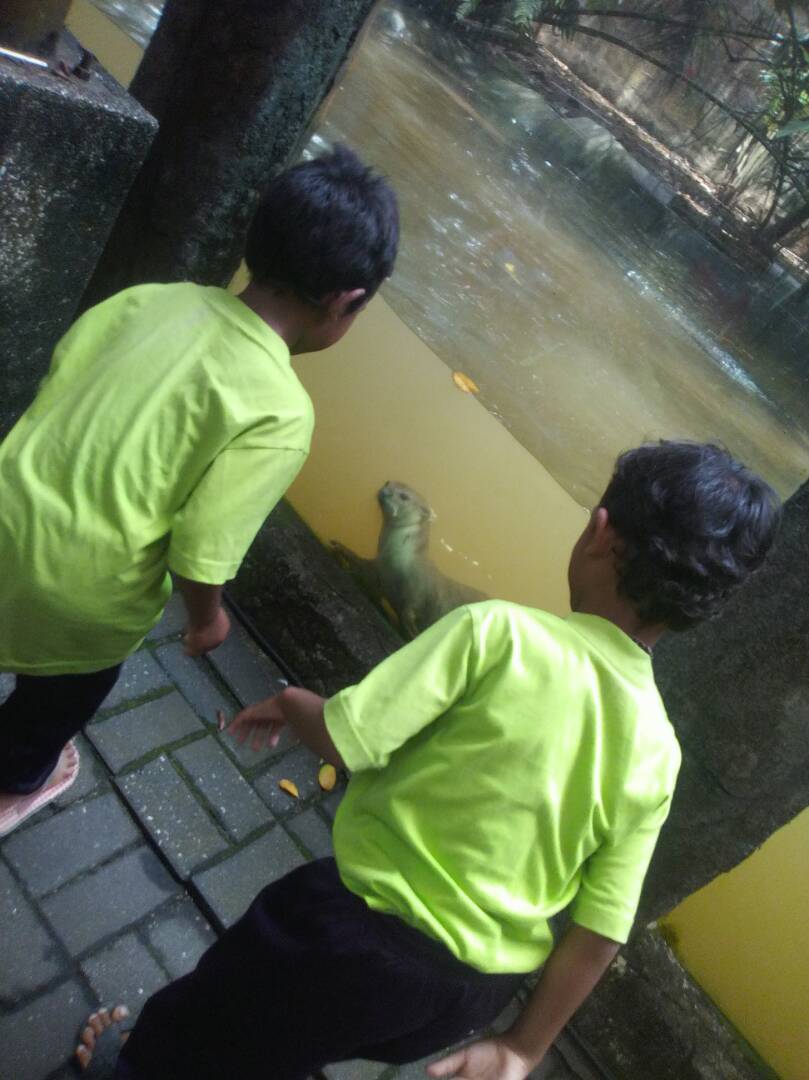 Kg Sinju children at Taiping Zoo