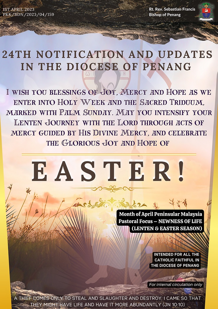 Penang diocese 24th notifications