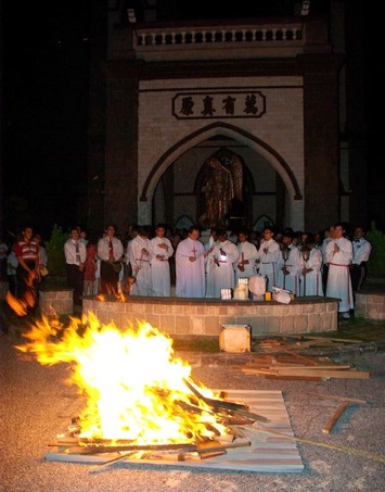 Bonfire at Easter