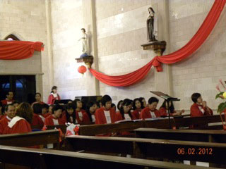 Chinese choir for ordination ceremony