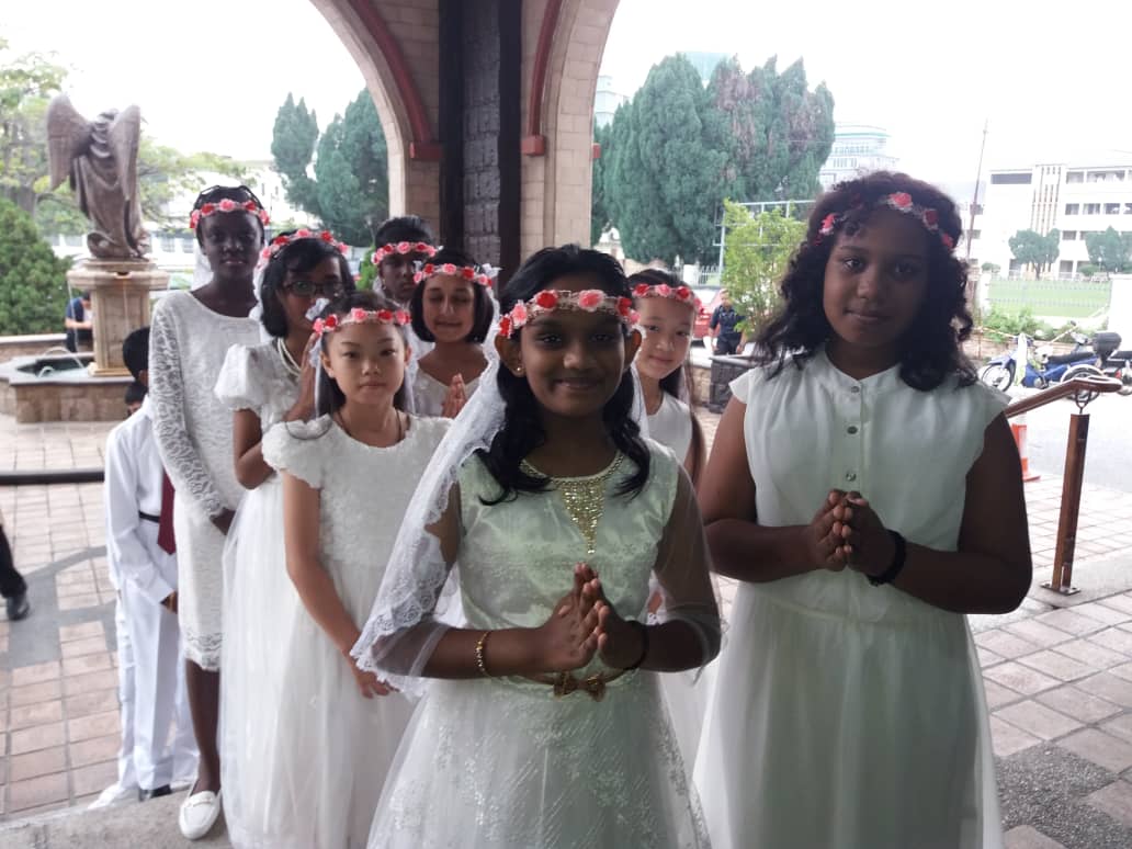 1st Holy Communion at 8.00am mass