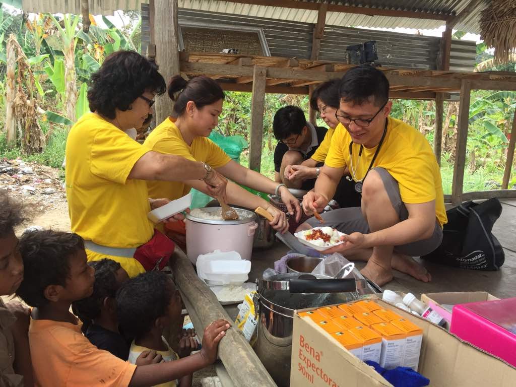 Preparing lunch for Medical camp at Gerik