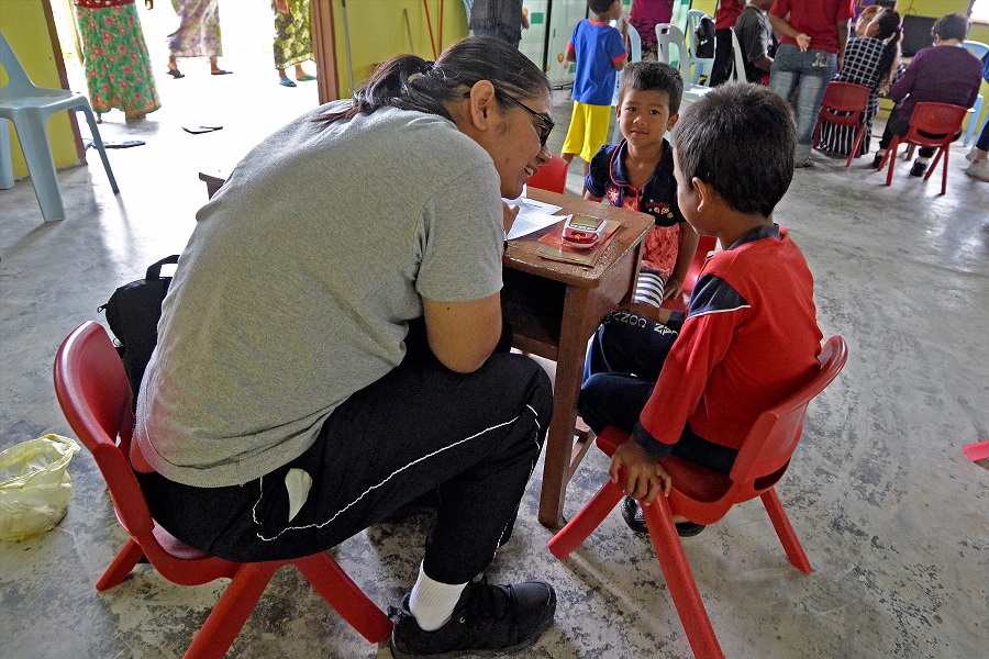 Med camp at Kg Sinju