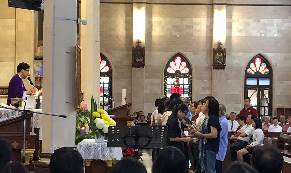 Rite of Acceptance at 10am mass