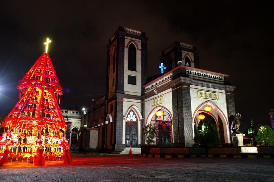 Chinese New Year Tree lighted