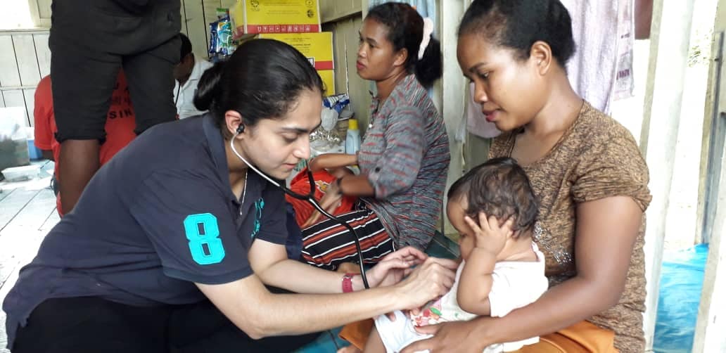 Pos Kemar Medical Camp and delivery of milk powder