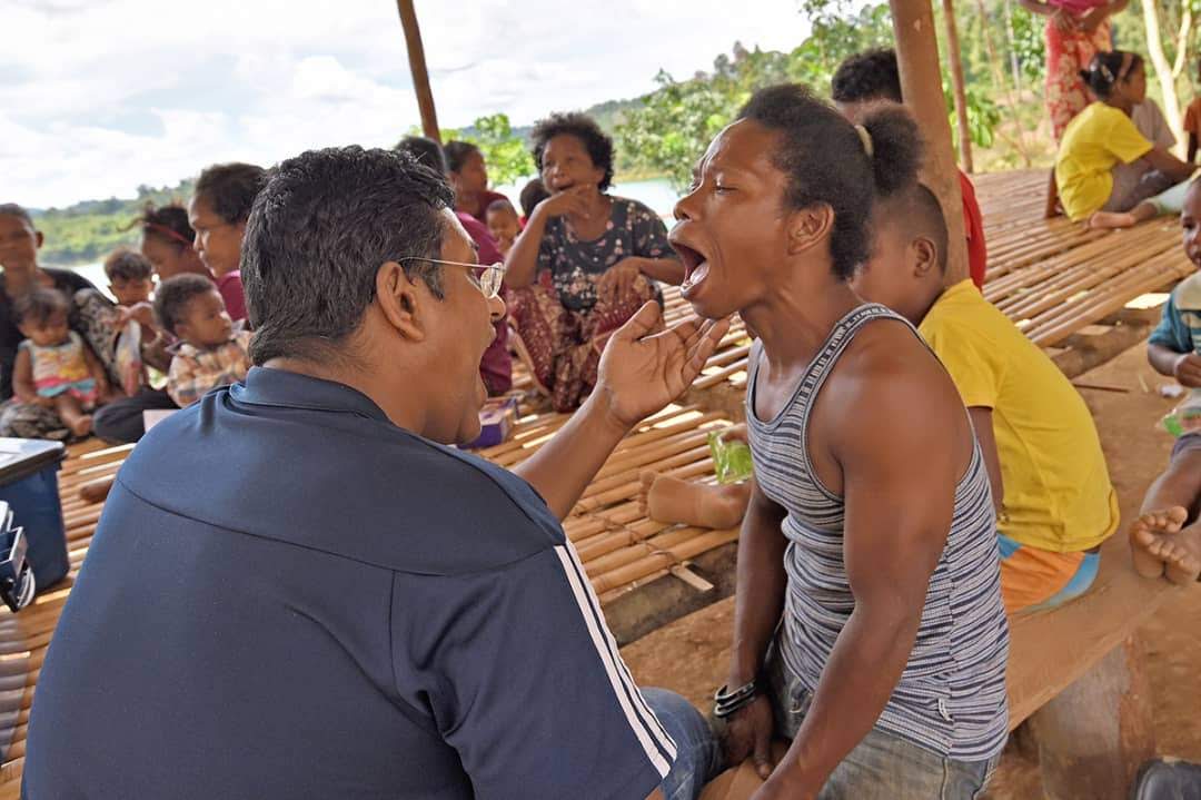 Pos Kemar Medical Camp and delivery of milk powder