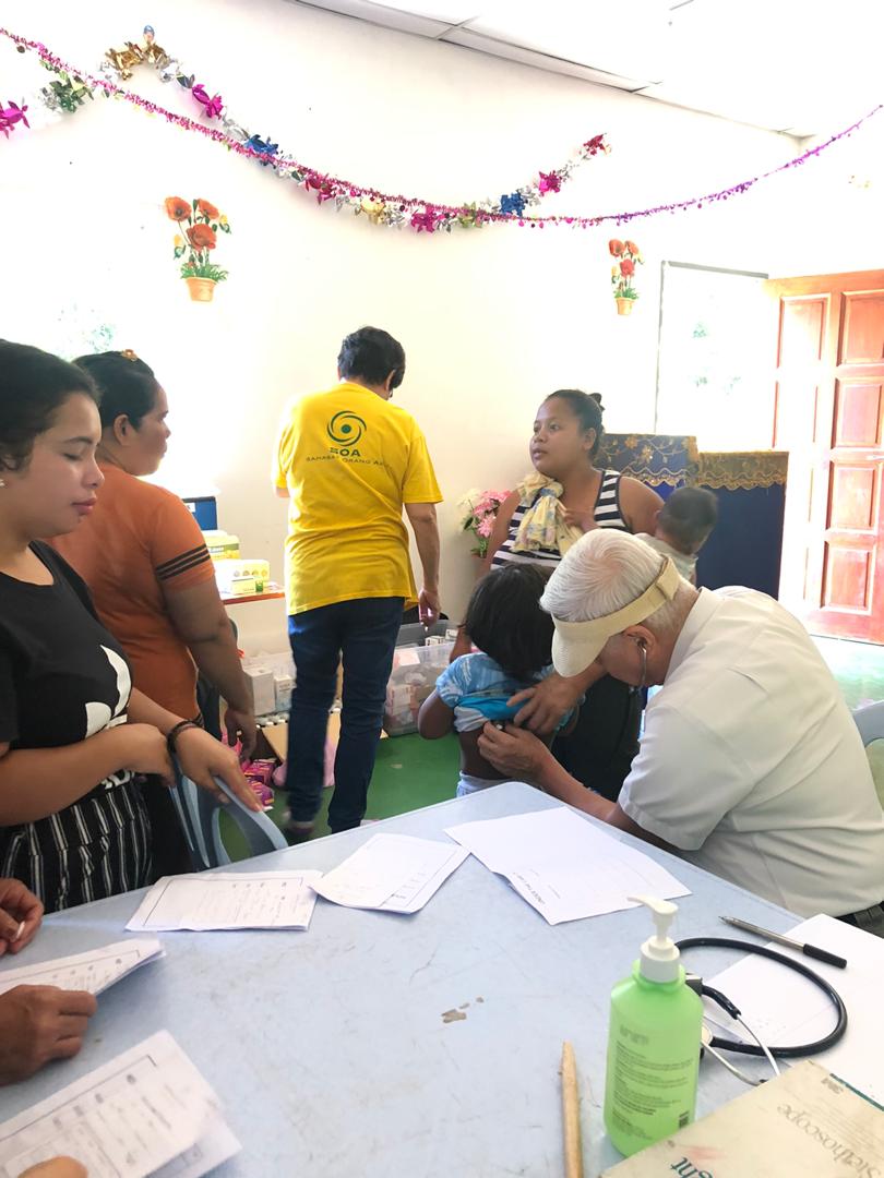 Medical camp at Kg Sg Lerek, Chenderiang