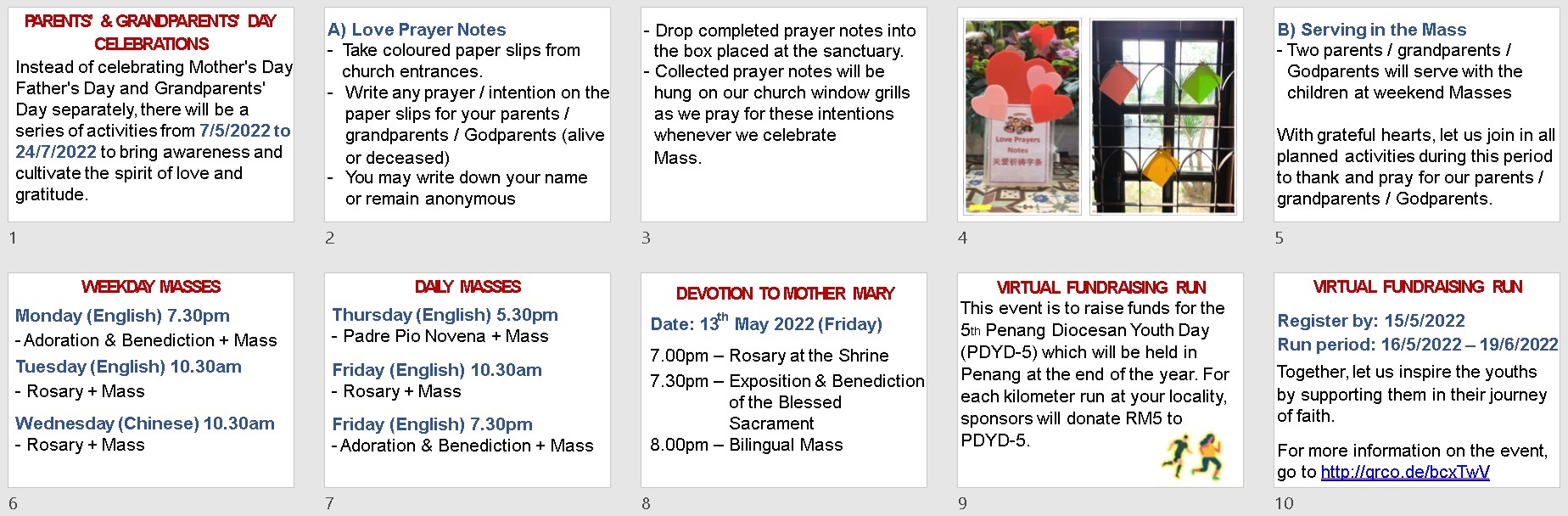 Announcements for 4th Sunday of Easter