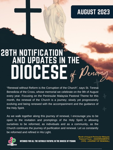 28th notifications from Penang diocese