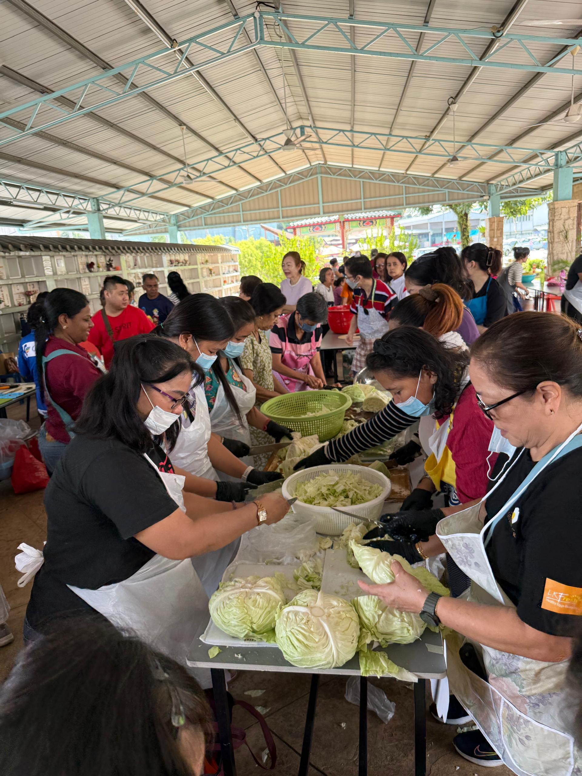 Food preparation for World Day of the Poor on 15th Nov 2025