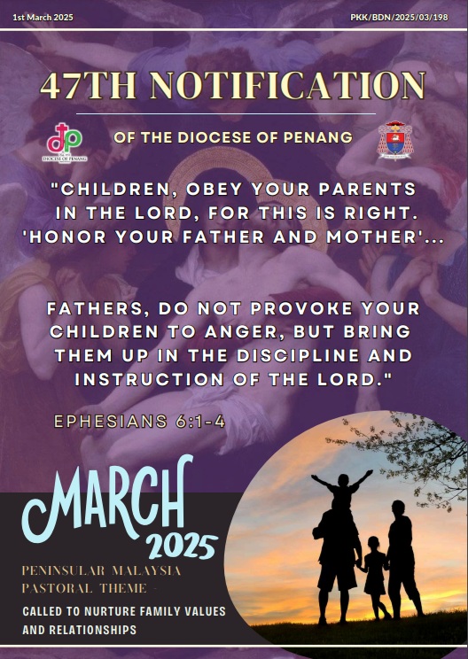 47th notification and updates from Penang diocese