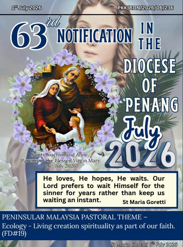 Latest notifications and news from Diocese of Penang